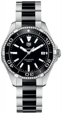 AAA Replica Tag Heuer Aquaracer Quartz 35mm Ladies Watch way131g.ba0913